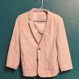 Beige/Cream Cotton Sport Coat